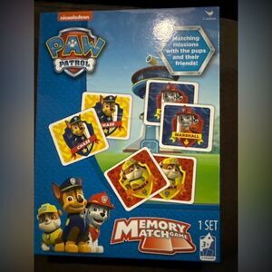 BNIB Nickelodeon Paw Patrol Memory Match Game 2015
